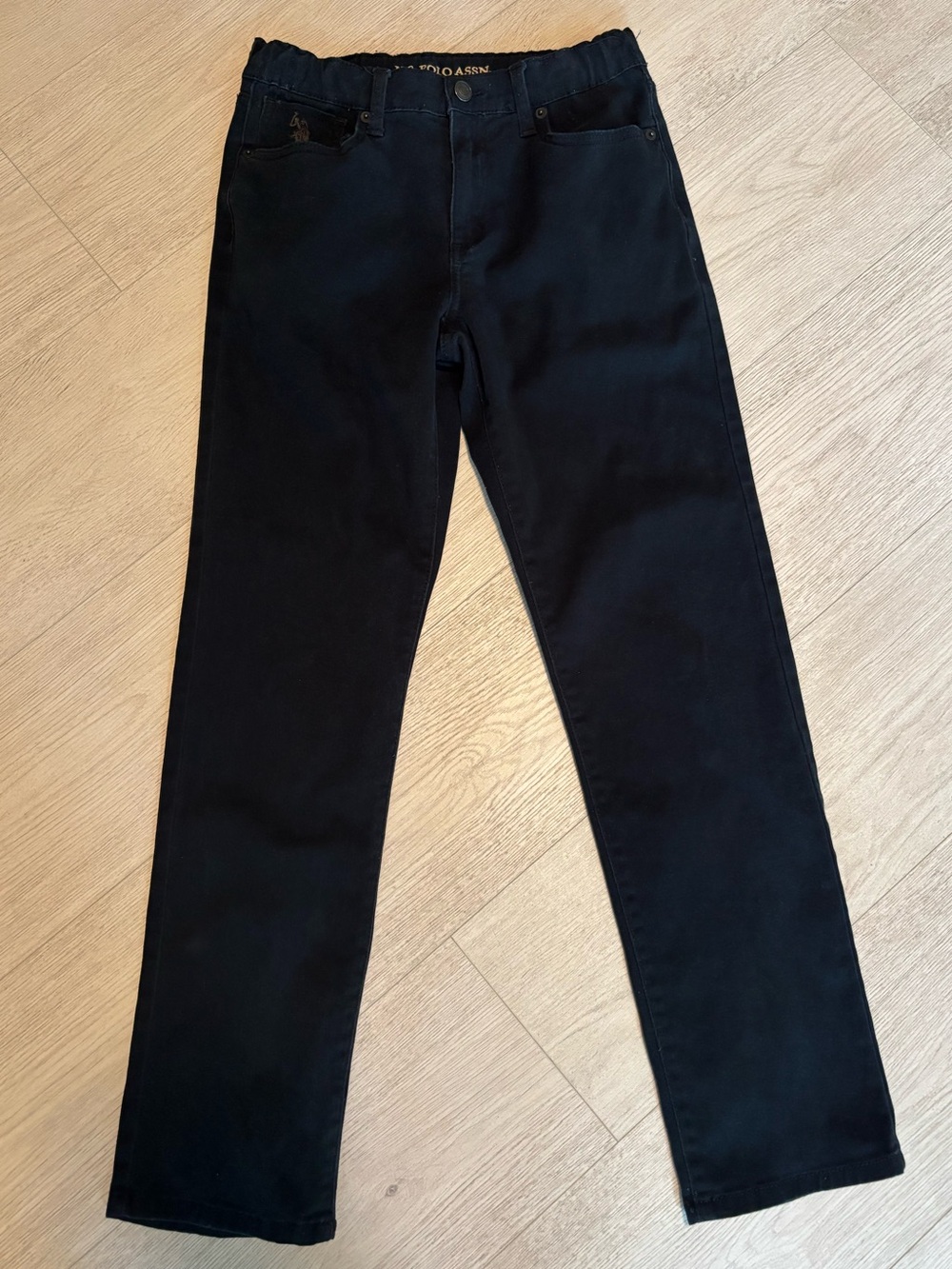US Polo Association Black Pants, Boys size 16